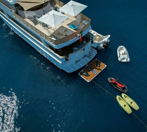 Stern View With Water Toys