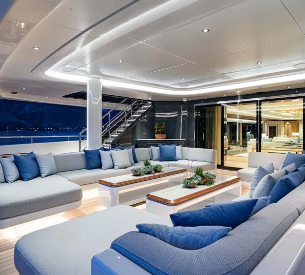 Main Deck Lounge At Night