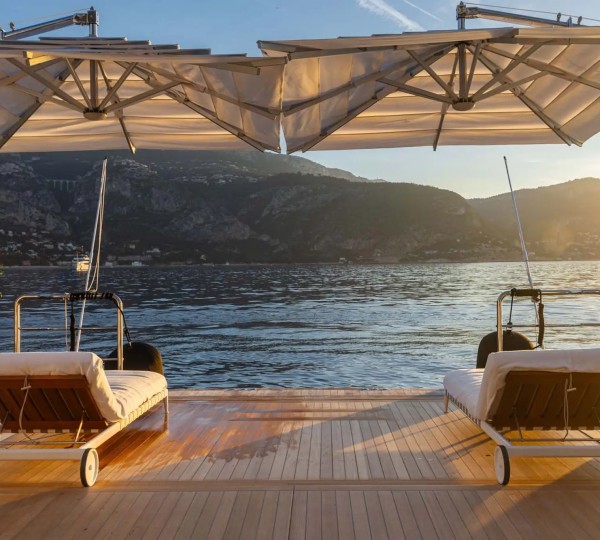 Sun Beds On Lower Deck