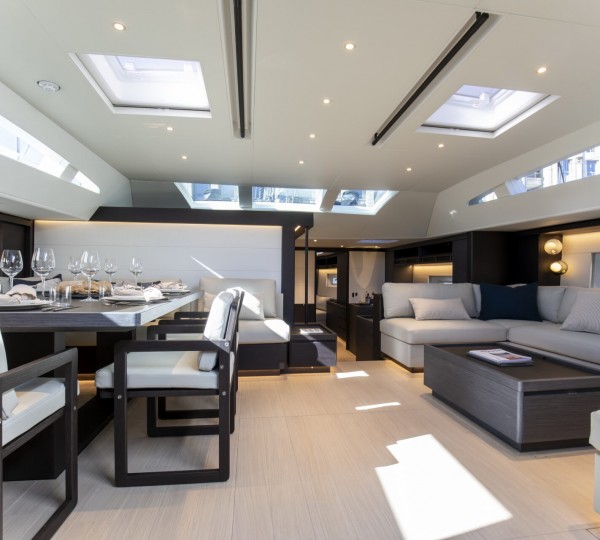 Exquisitely stylish main salon