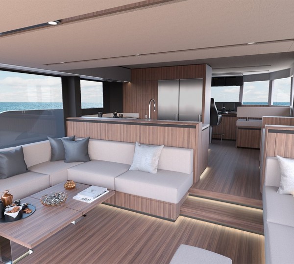 Main salon - rendered image