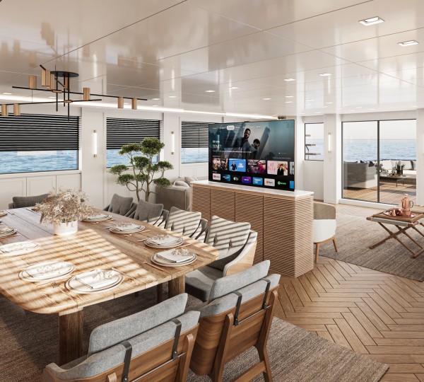 Main salon dining area