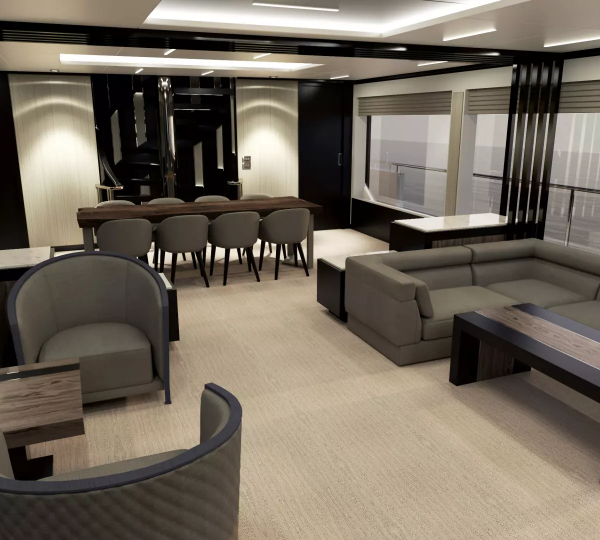 Main salon view forward