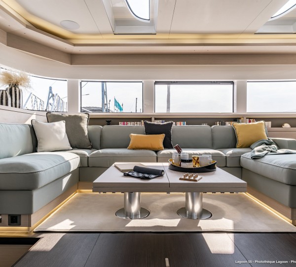 Main salon with lounge set up