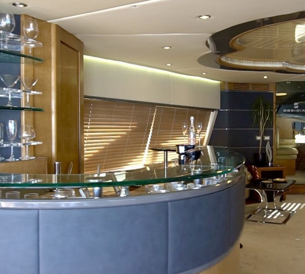 Stunning glass top bar