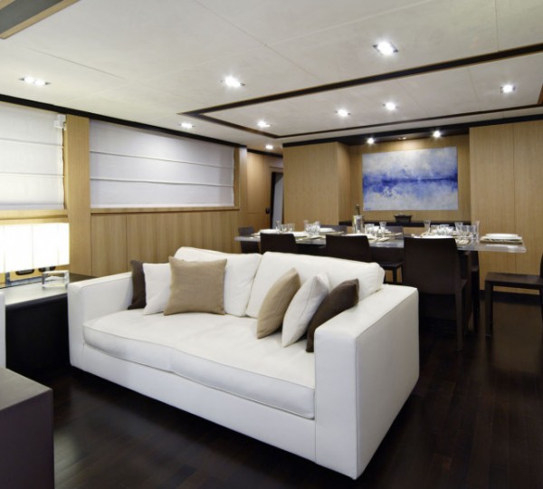 Comfortable lounge furnishings and dining table