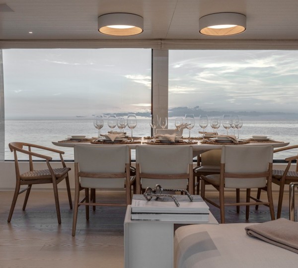 Floor to ceiling windows in the main salon (sistership)