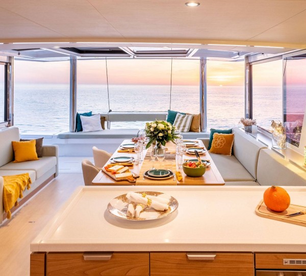 Main Salon View Out To Aft Deck