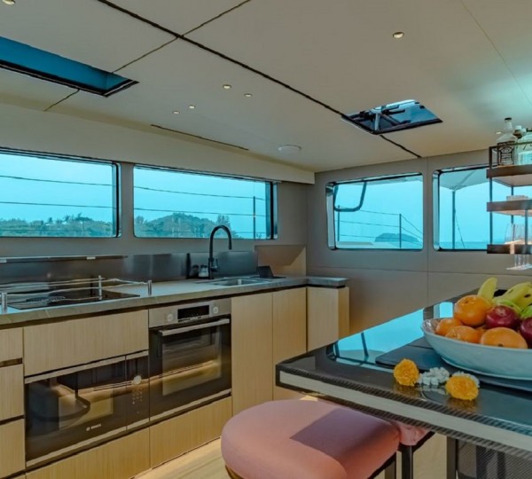 Integrated Main Salon Galley