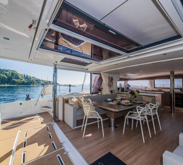 Main Salon Leading Onto Main Deck Aft