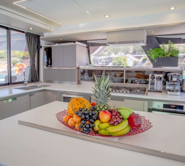 Open Galley In The Main Salon