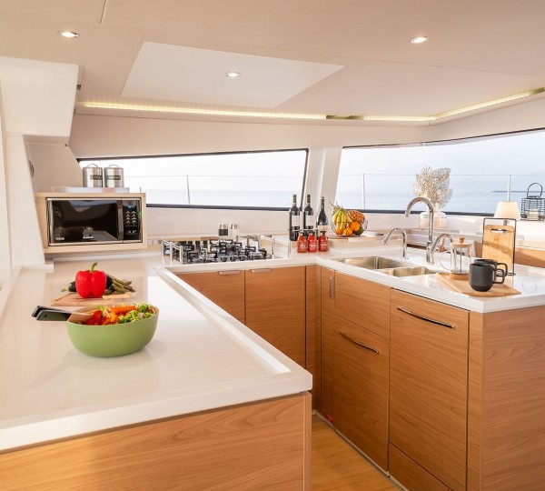 Open Plan Galley In The Main Salon