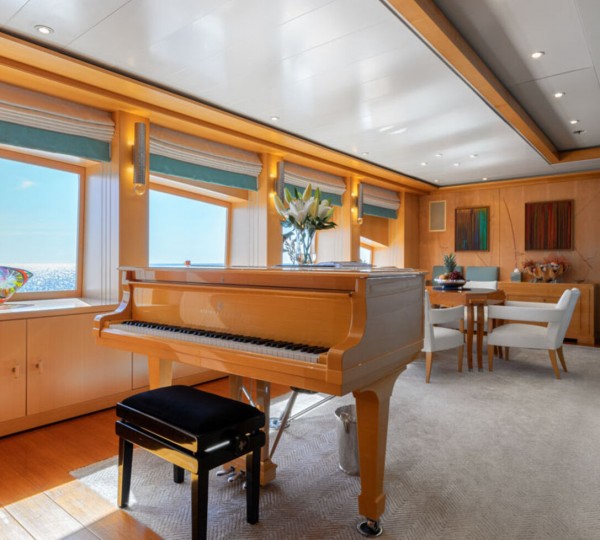 Upper Deck Salon With Grand Piano