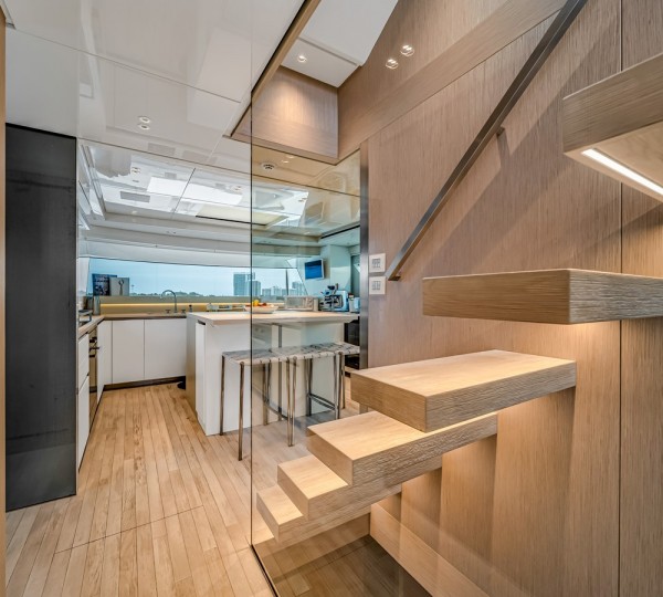 Floating Stairs And View Into The Galley