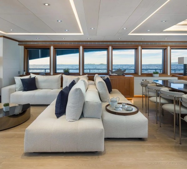 Double Sided Sofa In The Main Salon