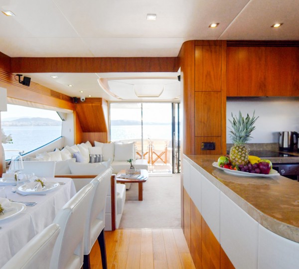 Main Salon Dining And Galley