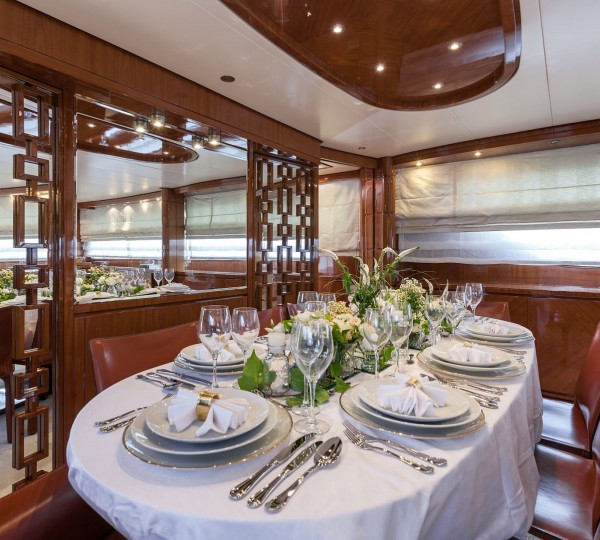 Main Salon Dining Table Details