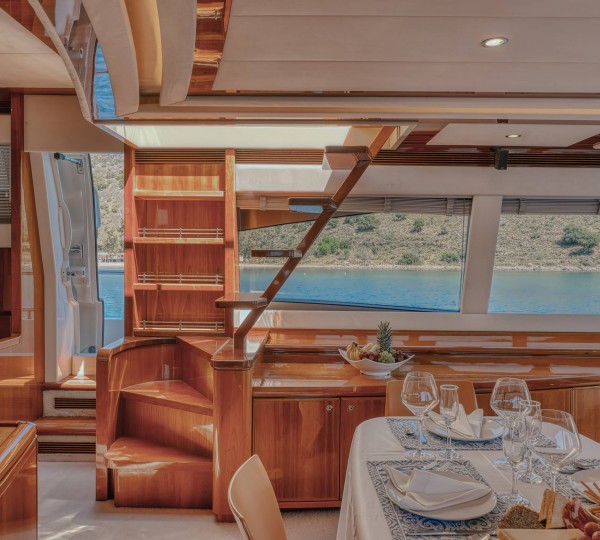 Main Salon Steps Up To The Sun Deck