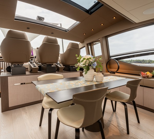 Main Salon With Helm Seating Forward