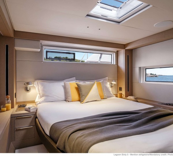 Sailing Catamaran AURA Port Aft Cabin