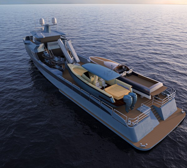 36m Shadow Yacht By Alia Yachts To Project PHI Superyacht By Royal Huisman - Aerial View