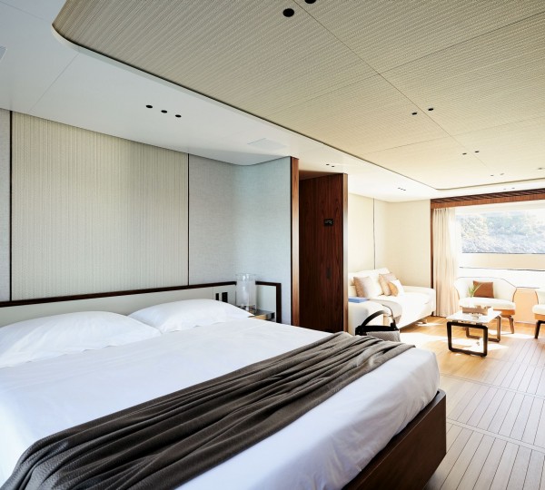 Stylish decor in the master suite