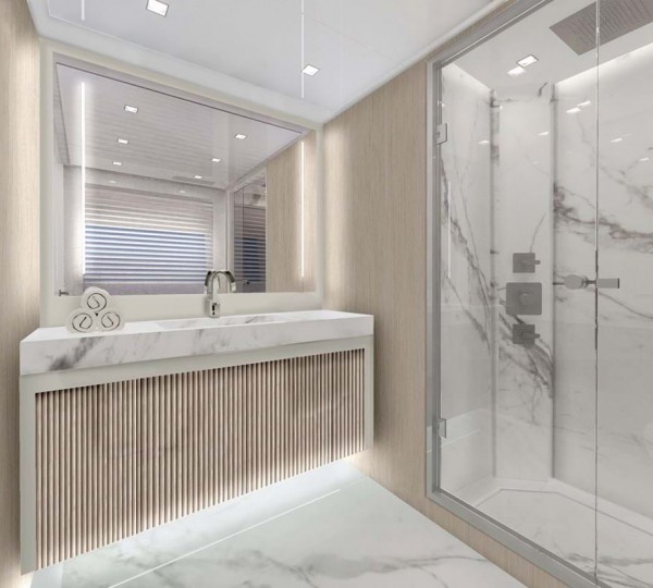 Twin cabin shower room en suite