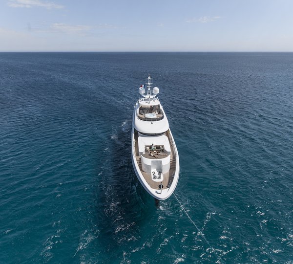 47m Heesen Yacht From Above