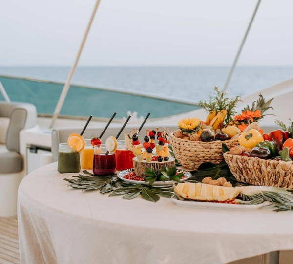 Fine cuisine on board