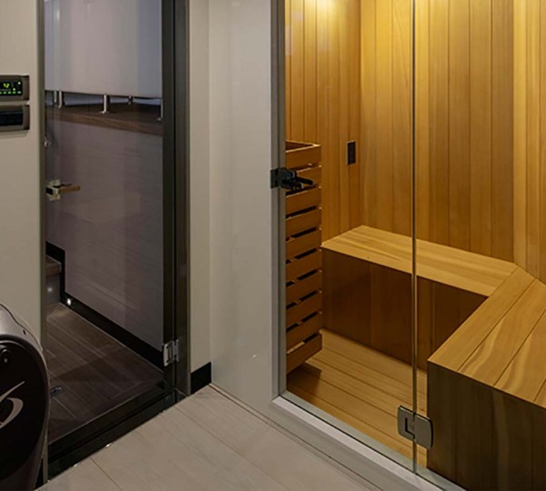 On board gym and sauna