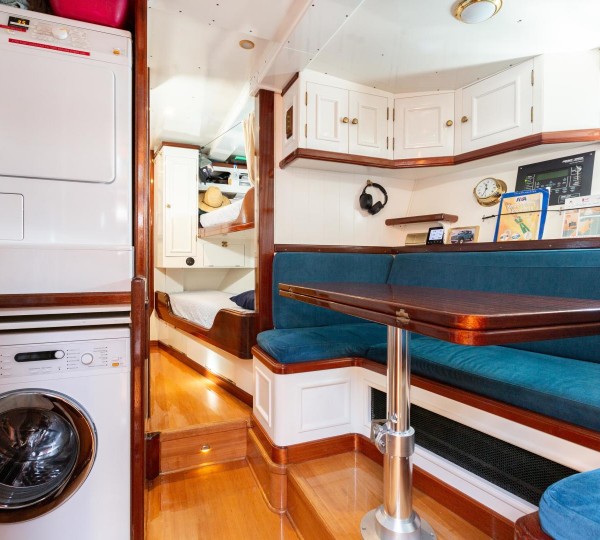 Crew quarters, laundry and cabin