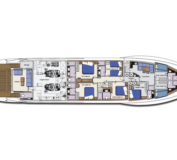 Layout - lower deck