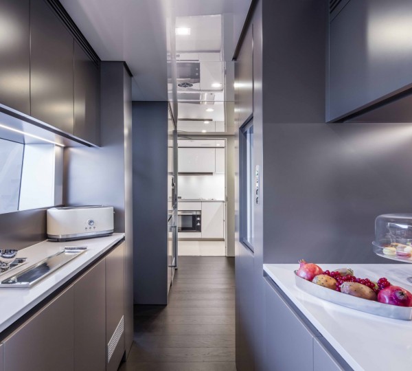 Light spacious galley