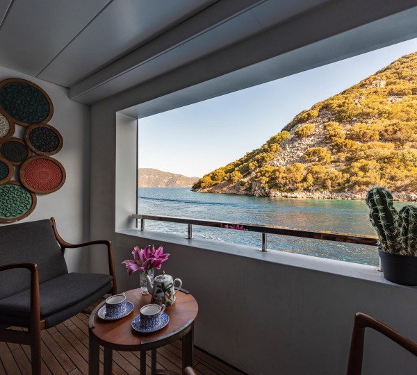 Main deck enclosed balcony