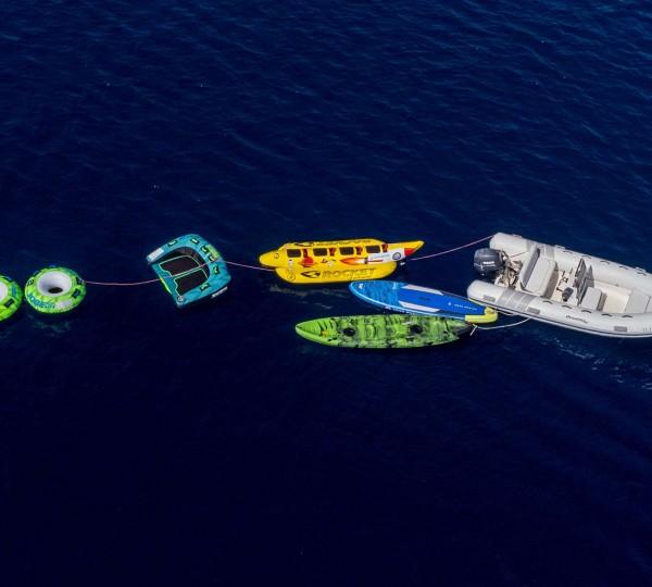 Aerial View Of Water Toys