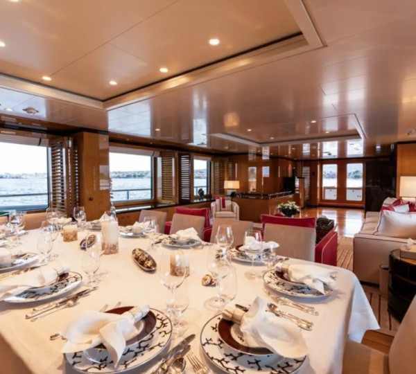 Yacht Interior Dining