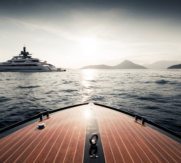 70m Custom Yacht As Seen From The Tender