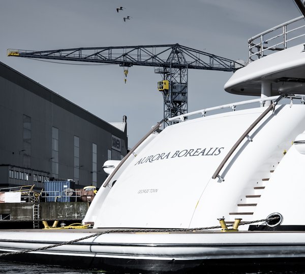 AMELS 220 Motor Yacht AURORA BOREALIS Transom