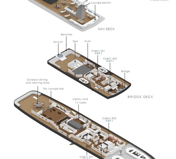 AQUA BLU - Deck Plan 1