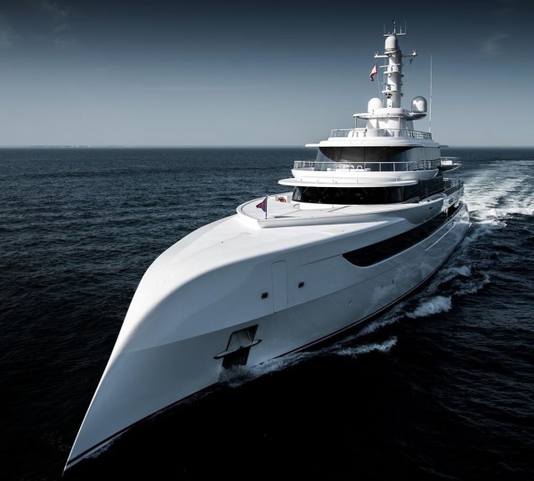 Abeking And Rasmussen 80m Superyacht Excellence Captured On Sea Trials In The North Sea