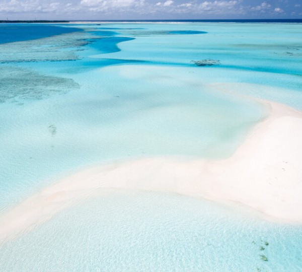 Aerial Shot - Beach In The Maldives