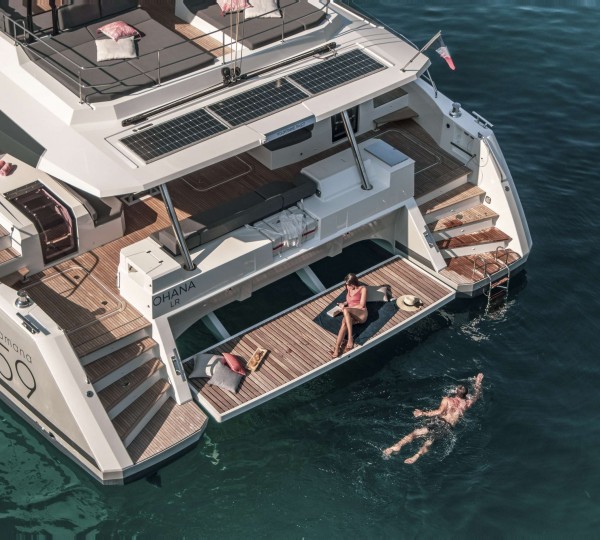 Aerial Shot Of Swimming Platform