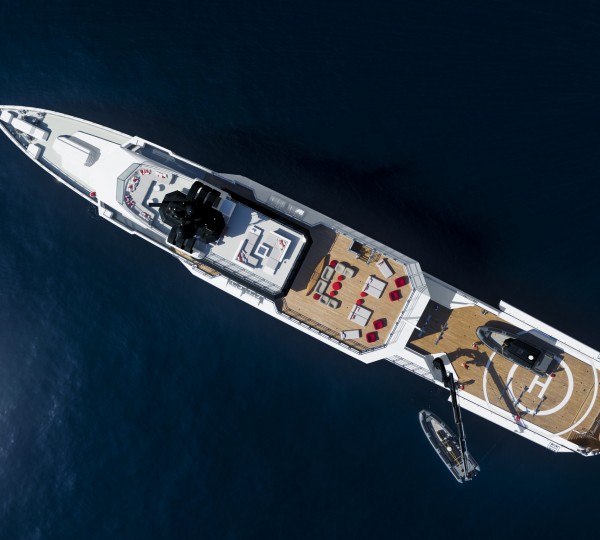 Aerial View Of BOLD - Sistership To GLOBALFAST Superyacht