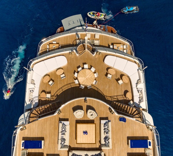 Aerial View Of The Aft Decks