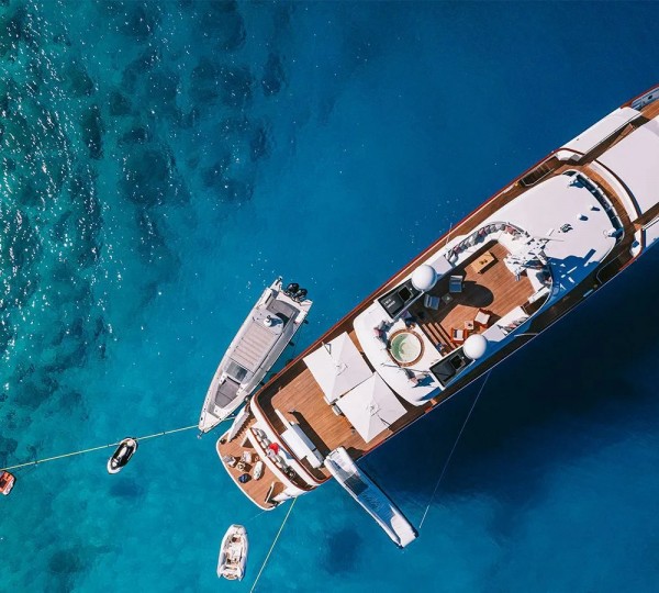Aerial View Of The Yacht NATALIA V