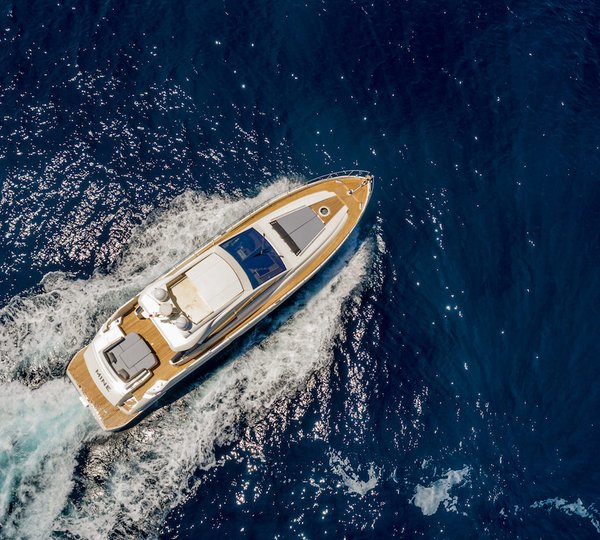 Aerial View Of The Yacht