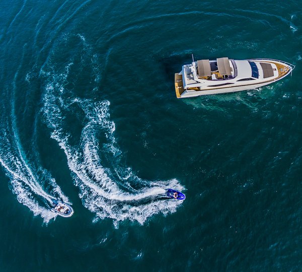 Aerial With Tender And Jetski