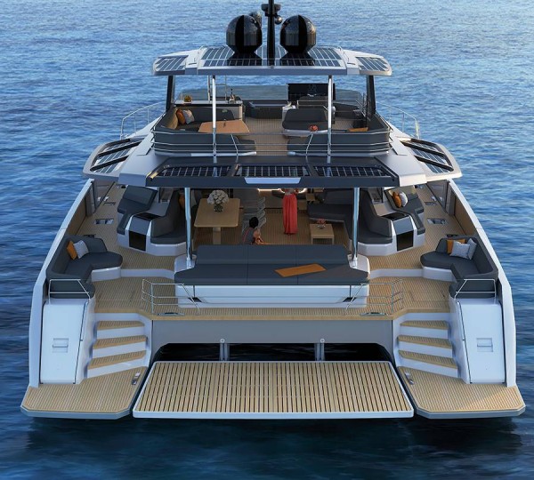 Aerial Aft View Multiple Decks Render