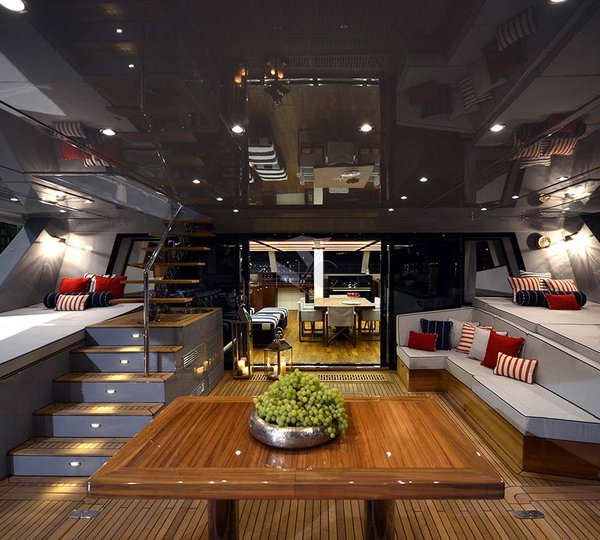 Aft Deck View Into Salon