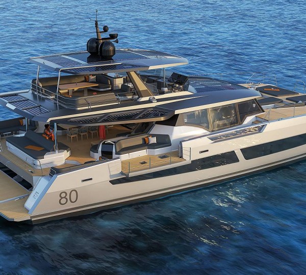 Aft Deck Cockpit And Flybridge Render
